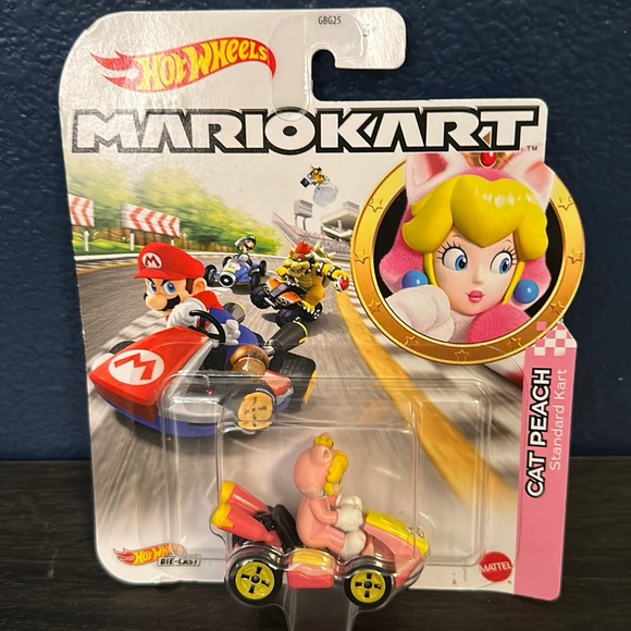 Hot Wheels Toys Hot Wheels Mariokart Cat Peach Character Car Poshmark